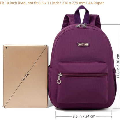 Damen Mini Rucksack Leicht & Geräumig, Violett