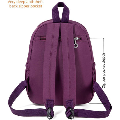 Damen Mini Rucksack Leicht & Geräumig, Violett