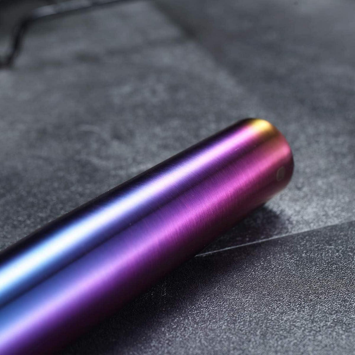 Teigroller Edelstahl 42cm mit Regenbogen Titanbeschichtung