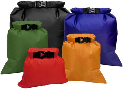 5er Set Wasserdichte Aufbewahrungsbeutel 1,5-6L Trockener Sack Outdoor