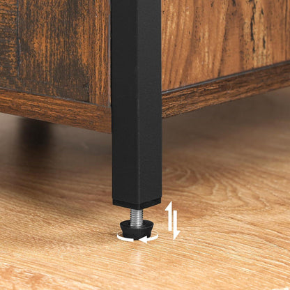 Beistellschrank mit Schublade Vintage Stil verstellbare