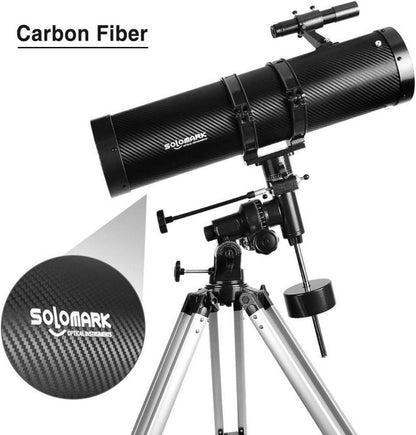 Teleskop 130EQ Newton-Reflektor für Astronomie mit Zubehör