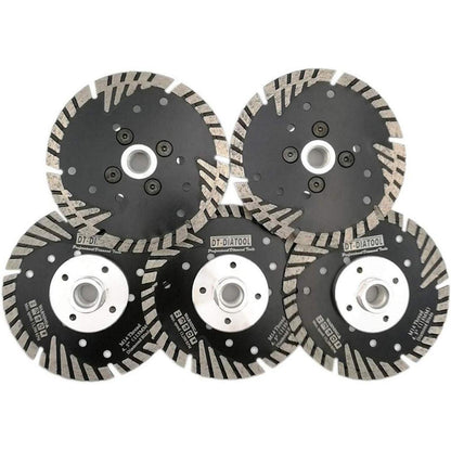 Diamant Trennscheiben 5er Set 115mm M14 Turbo für Beton Granit