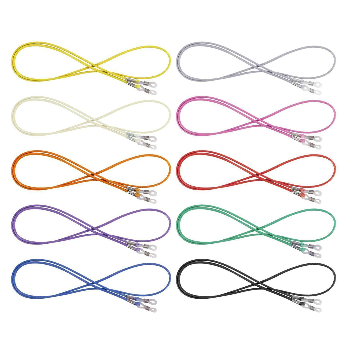 Brillenband 10er Set bunt – Kette für Lese- & Sonnenbrille