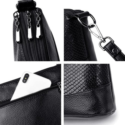 Damen Umhängetasche Kleine Schultertasche Elegant Henkeltasche PU-Leder Coolives