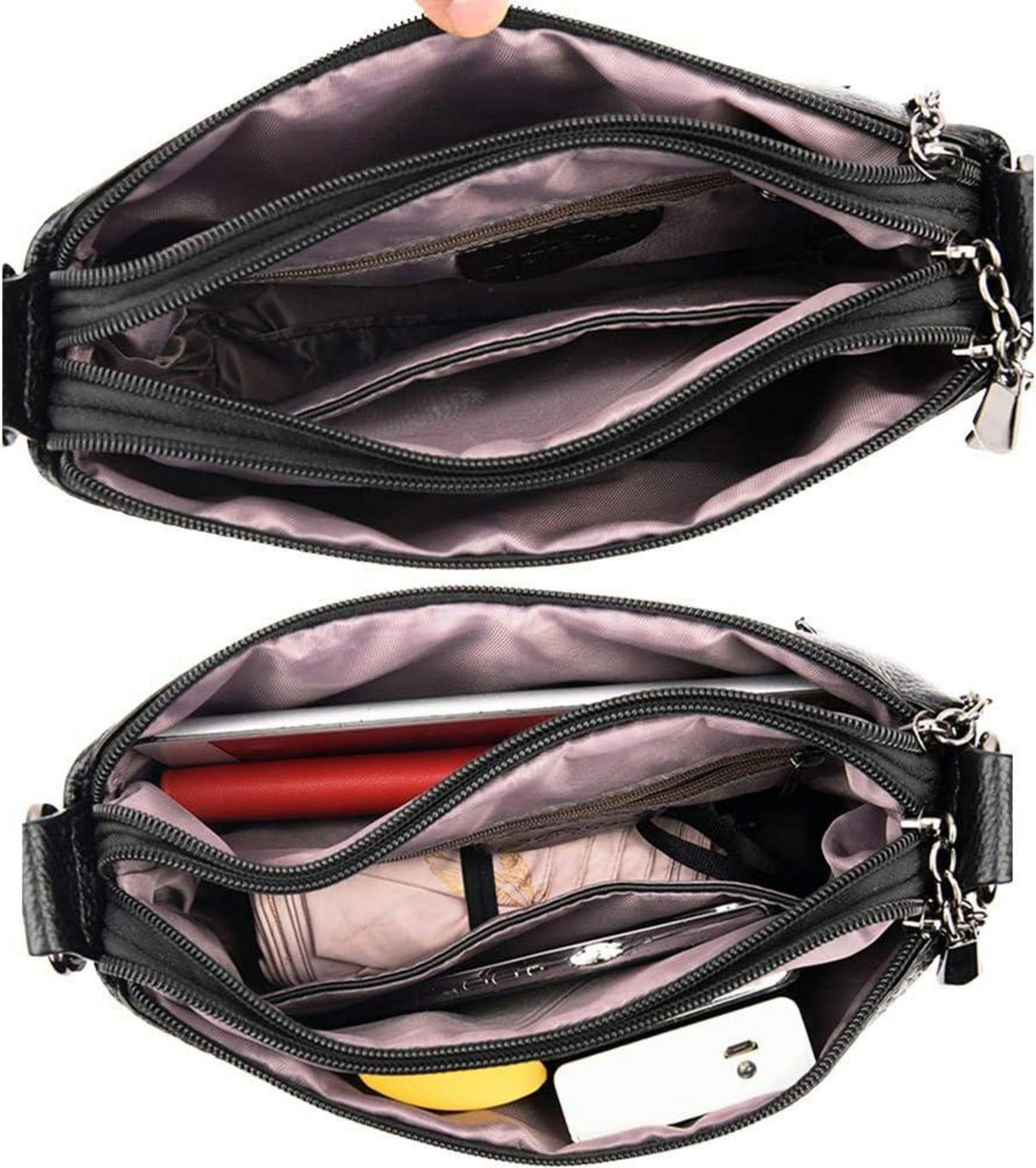 Damen Umhängetasche PU Leder Hobo Schultertasche Handtasche Elegant