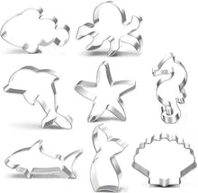 Ozean Tiere Ausstechformen Set 8 Stück Edelstahl Keks Fondant Backform