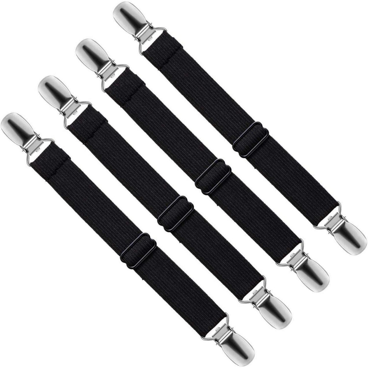 4x Bettlakenspanner Verstellbar – Für Bett, Sofa & Bügelbrett