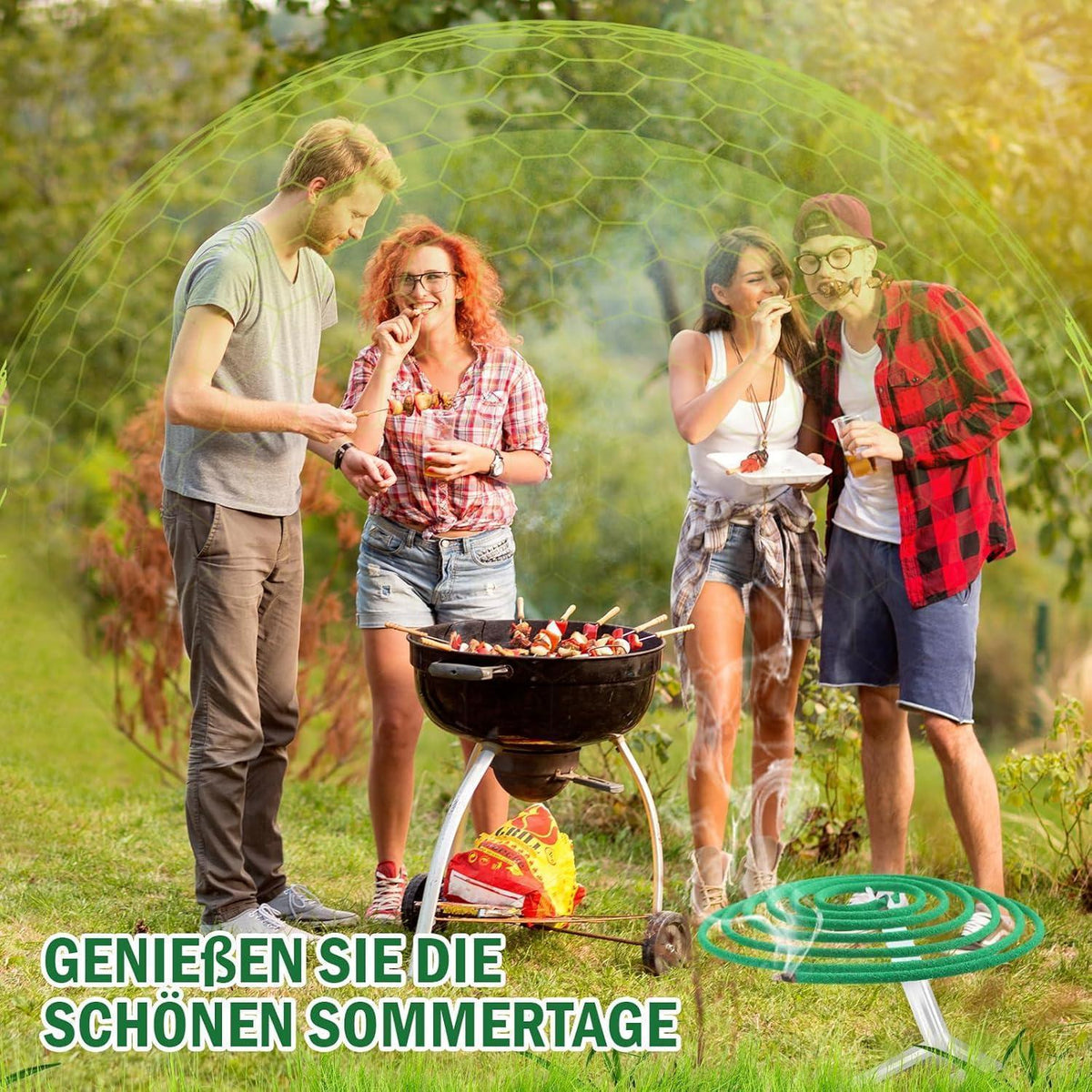 Citronella Räucherspiralen für Innen & Außen, 48 Stück