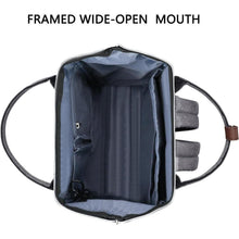 Damen Rucksack 15,6 Zoll Laptop wasserdicht Daypack Grau