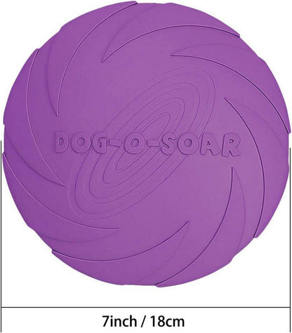 Vivifying Frisbee Hund 2er Set 18cm Kautschuk Grün Lila