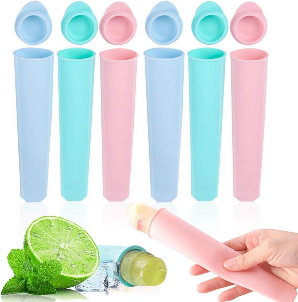 Eisformen Silikon Wassereis Eislutscher Wiederverwendbare
