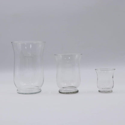 Glaskerzenhalter Set 3 Stück für Säule, Votiv, Teelicht