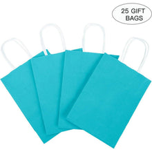 Medium Kraft Geschenktüten 21x11x27 cm Blau 25