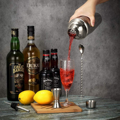 Cocktail Shaker STNTUS 750ml Edelstahl Bar Zubehör Mixer Jigger 2 Stück
