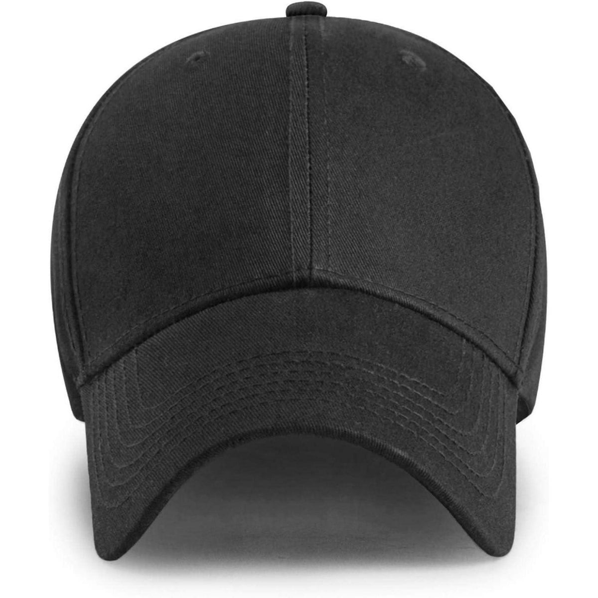 Baumwoll Baseball Cap Damen Herren Verstellbar Atmungsaktiv Schwarz
