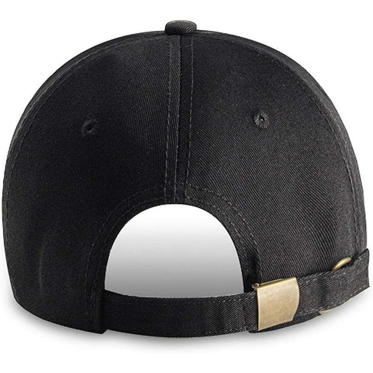 Baumwoll Baseball Cap Damen Herren Verstellbar Atmungsaktiv Schwarz