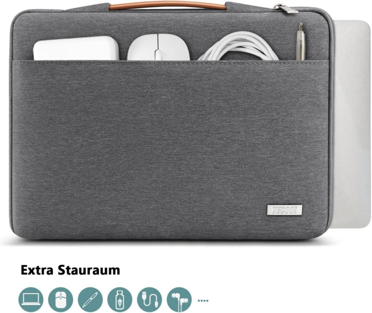 TECOOL 15.6 Zoll Stoßfest Spritzwasserfest Laptoptasche