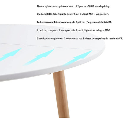 Runder Esstisch Weiß 80cm – Skandinavischer Küchentisch