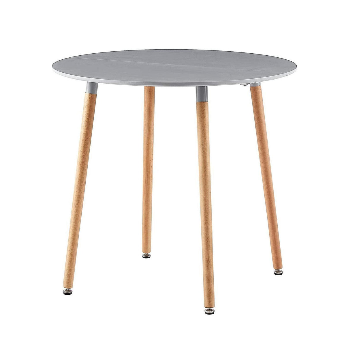 Moderner runder Esstisch Grau – 80cm Durchmesser
