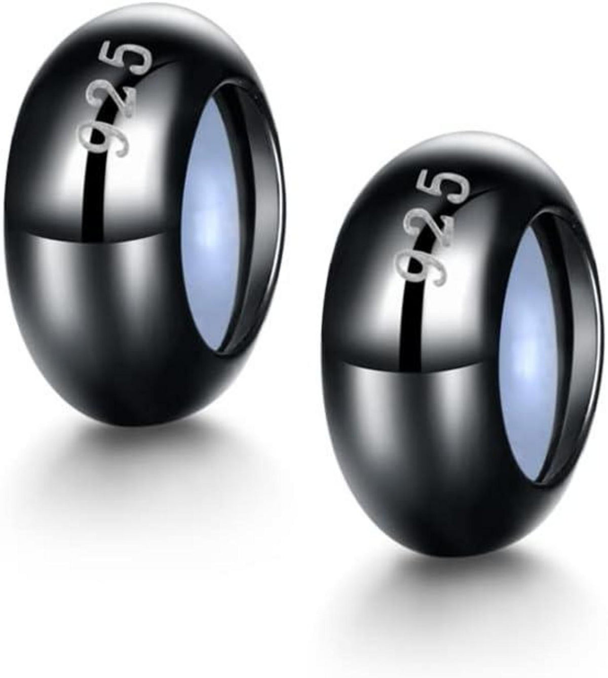 925 Sterling Silber Gummi Spacer Stopper Charm Armband 2PCS