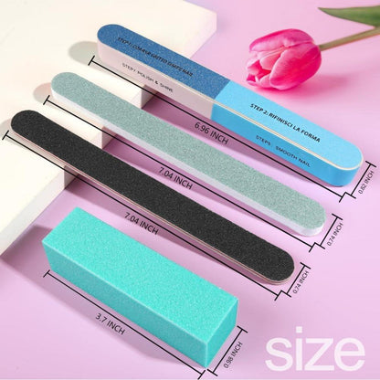 Nagelfeilen Set 20 Stücke Professionelle Buffer 100/180