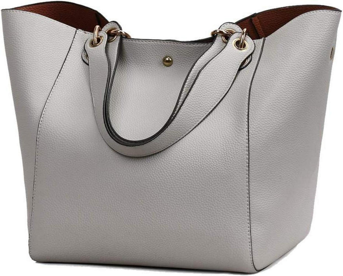 Damen PU-Leder Vintage Shopper HandtascheEimer Hobo-Tasche