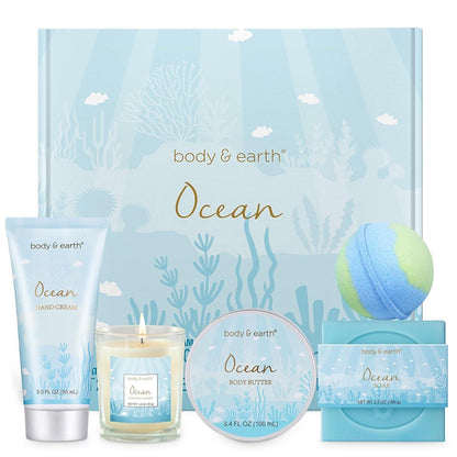 Geschenkbox Ozeanduft – 5-tlg. Spa Set für Frauen