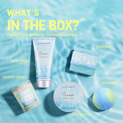 Geschenkbox Ozeanduft – 5-tlg. Spa Set für Frauen