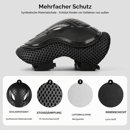 Kinder Skaterhelm Set mit Schutzausrüstung 54-58cm