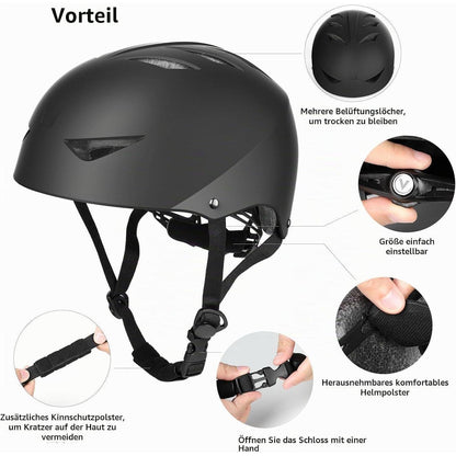 Kinder Skaterhelm Set mit Schutzausrüstung 54-58cm