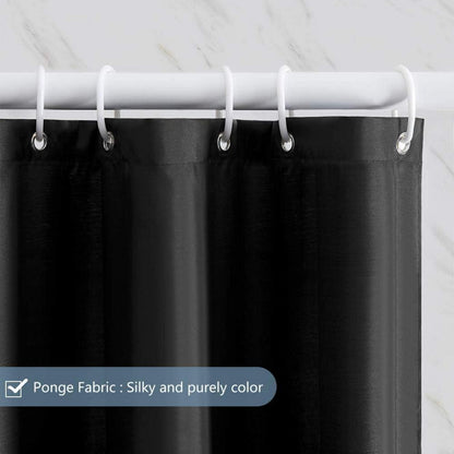 Furlinic Duschvorhang Textil Anti-schimmel Wasserdicht