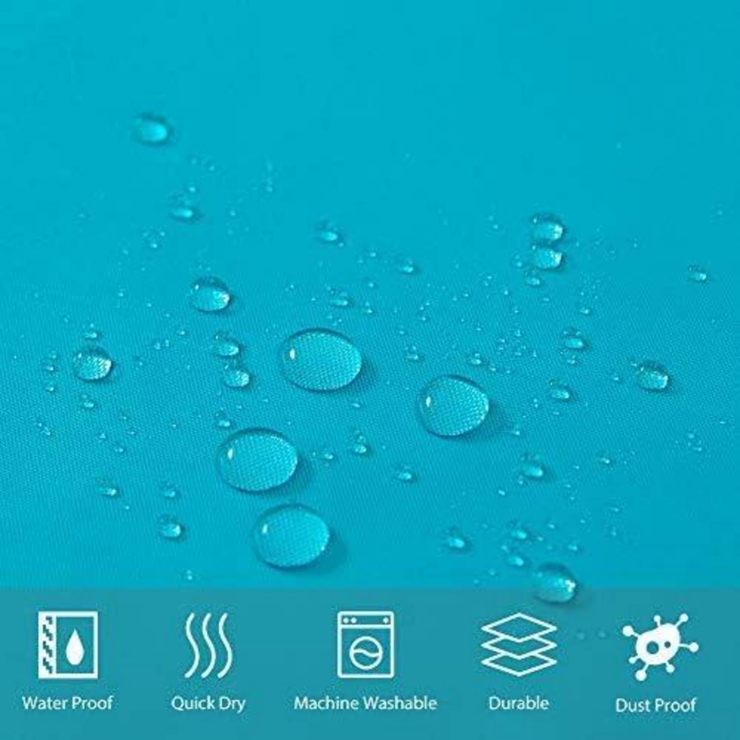 Duschvorhang Textil Anti-schimmel Wasserdicht Aquamarine 120x200cm
