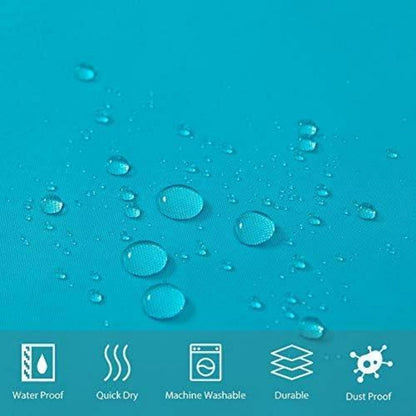 Duschvorhang Textil Anti-schimmel Wasserdicht Aquamarine 120x200cm