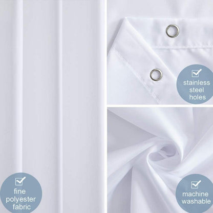 Duschvorhang Textil Anti-schimmel Wasserdicht Waschbar Polyester