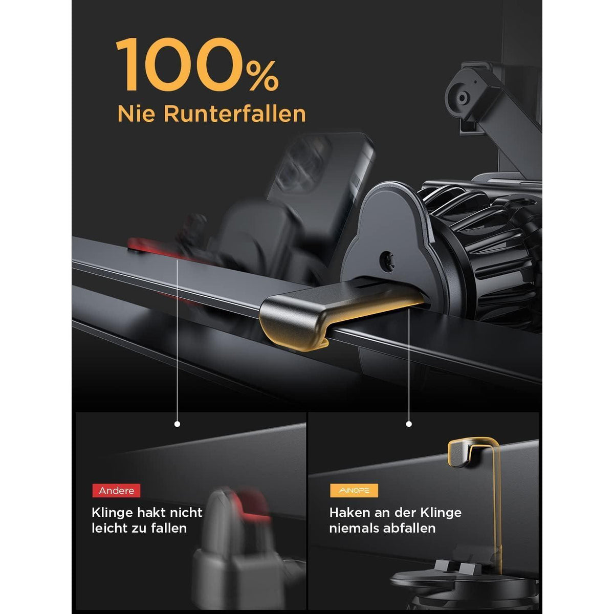 Auto Handyhalterung Schwerkraft – Einhandbedienung für iPhone & Android