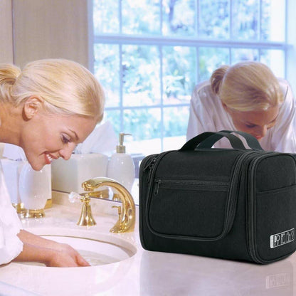 Aufhängbare Kulturtasche Groß mit vielen Fächern für Reisen