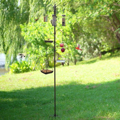Vogel Futterstation Set mit Ständer – 238cm Höhenverstellbar