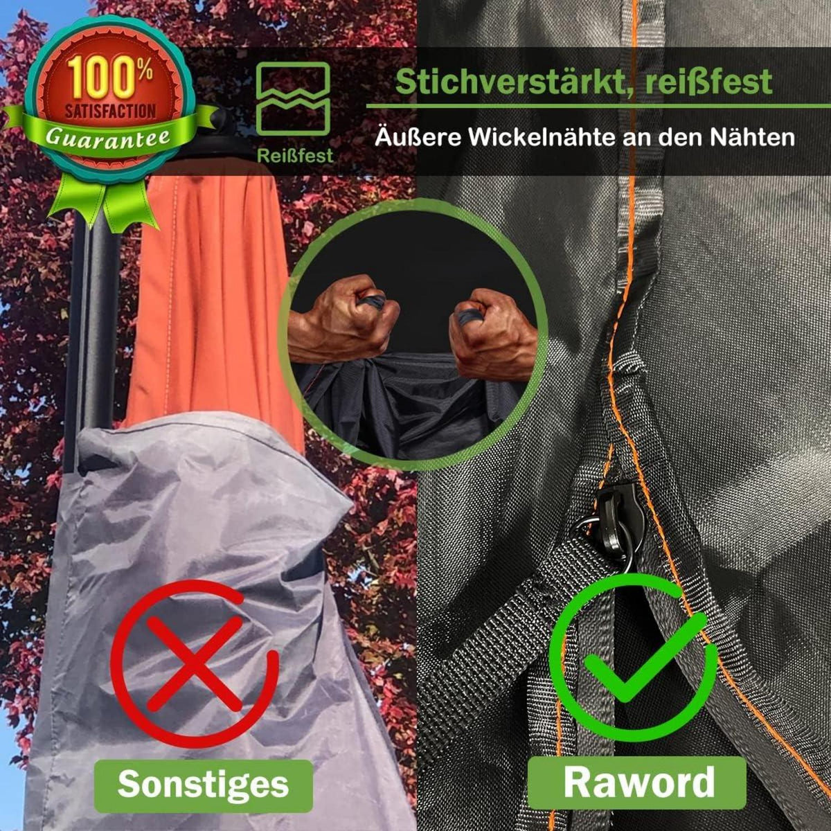 Ampelschirm Schutzhülle Wasserdicht UV-Anti Winddicht 4M