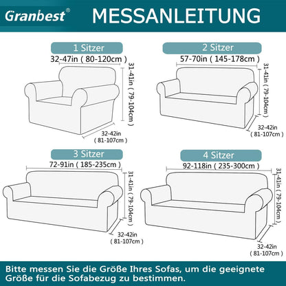 Stretch Sofabezug Wasserdicht – Weinrot, 1 Sitzer