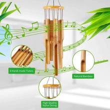 Bambus Windspiel 81cm Groß Garten Terrasse Dekoration