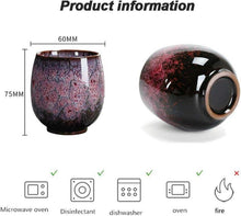NBCDY Japanische Teetasse 4er-Set Keramik handgefertigt