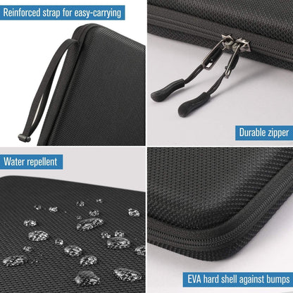 Tablet Tasche mit Organizer für 11 Zoll Geräte - Schwarz