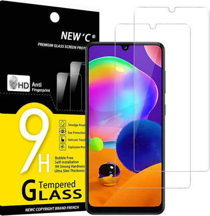 Panzer Glas Displayschutz Samsung Galaxy A31 2er Set 9H Ultra-klar