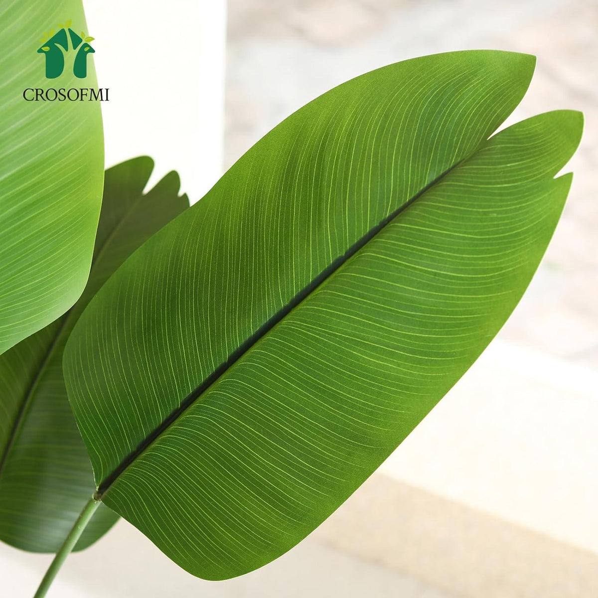 Künstliche Paradiesvogel Pflanze 150cm Tropische Palme mit Blättern
