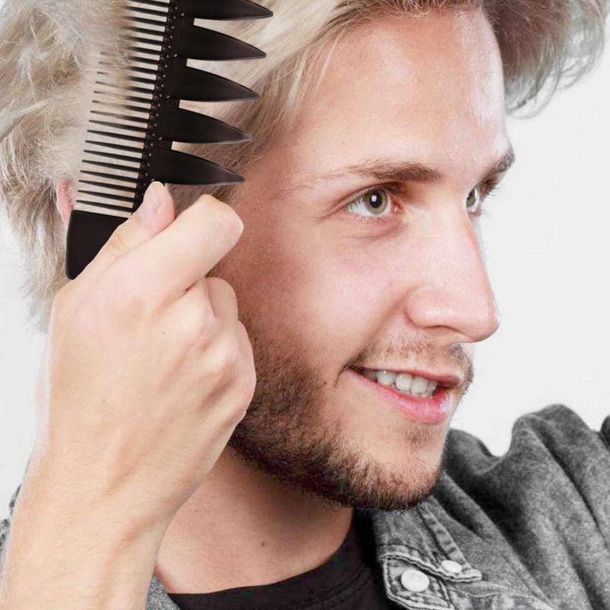 Haarkamm Set Männer Friseur Styling Öl Kopf Kamm Werkzeug