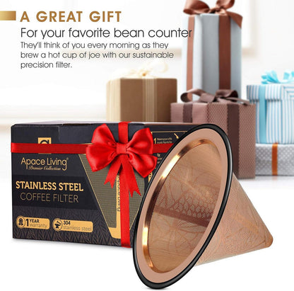 Edelstahl Kaffeefilter für Chemex Hario Bodum Kaffeebereiter