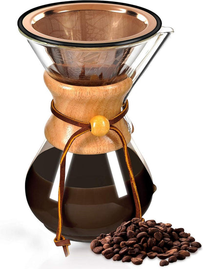 Edelstahl Kaffeefilter passend für Chemex Hario Bodum - Wiederverwendbarer