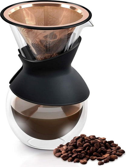 Edelstahl Kaffeefilter passend für Chemex Hario Bodum - Wiederverwendbarer