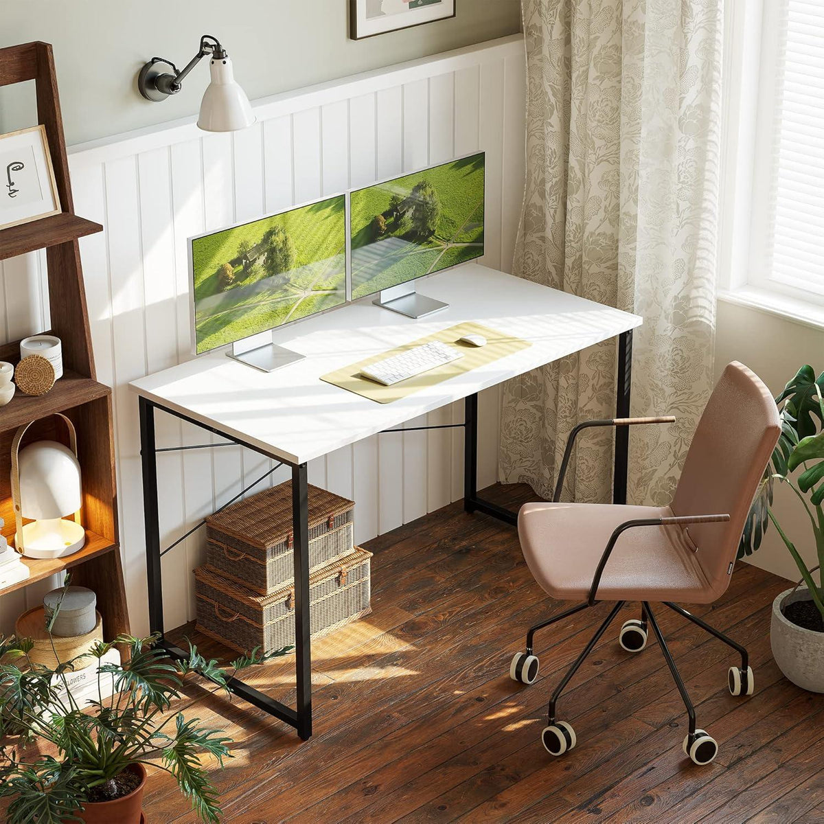 Kleiner Schreibtisch 100x48x75 cm Bürotisch Industrie-Design